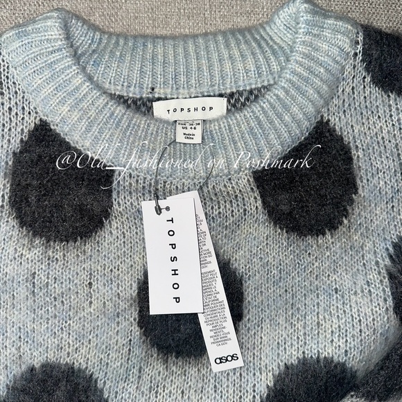 TOPSHOP Wool Blend Crewneck Sweater - Picture 6 of 10
